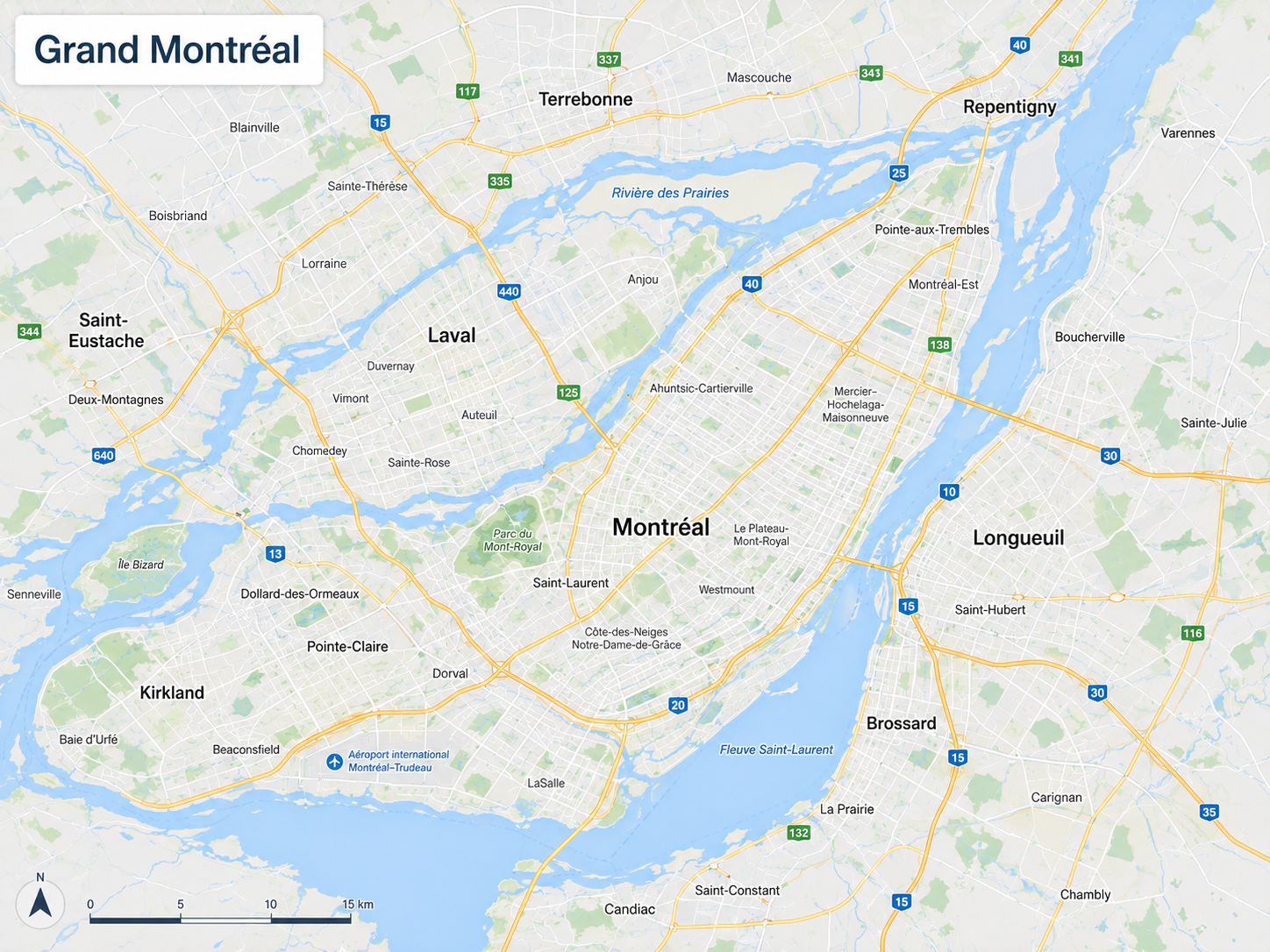 Sobh Système service zones — Grand Montréal